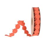 18mm*15y Ultrasonic Pumpkin Wired Ribbon For Halloween Decoration
