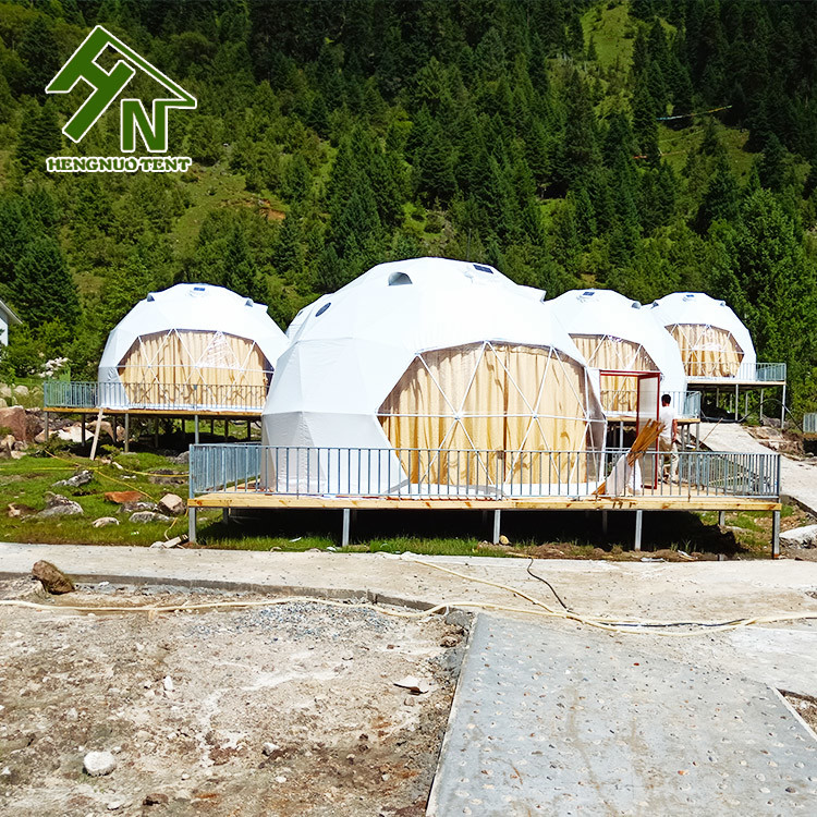 Four Person Geodesic Dome Tent Transparent For Exhibitions