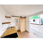 Main Structure Galvanized Steel Square Tubes Wooden Container Family House