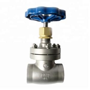 Quality DN40 Cryogenic Globe Valve Stainless Steel Short Stem Welding Connection wholesale
