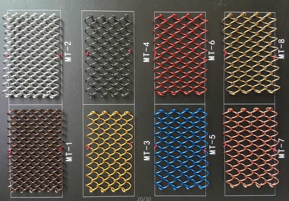 Multi Size Chain Link Curtain 304 Stainless Steel Fireplace Mesh Curtain