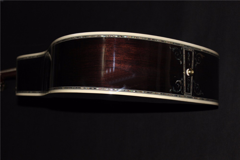 AAAAA all solid wood guitar customize right the best D shape right left handed acoustic electric guitar