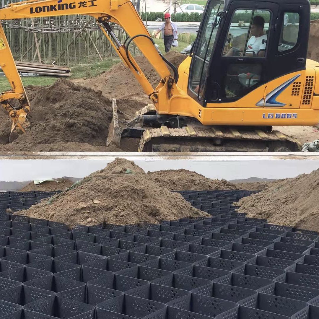 Green HDPE Geocell Geocelda For Road Reinforcement Best and Online Technical Support
