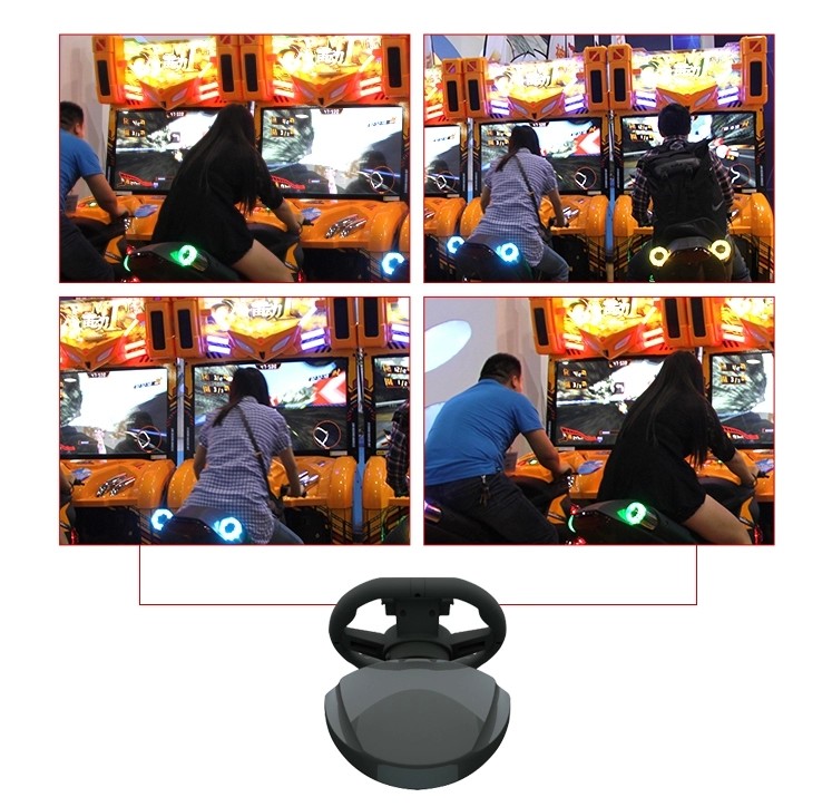 42 Inch Motorbikes Racing Arcade Machine For Amusement Park Yellow Color