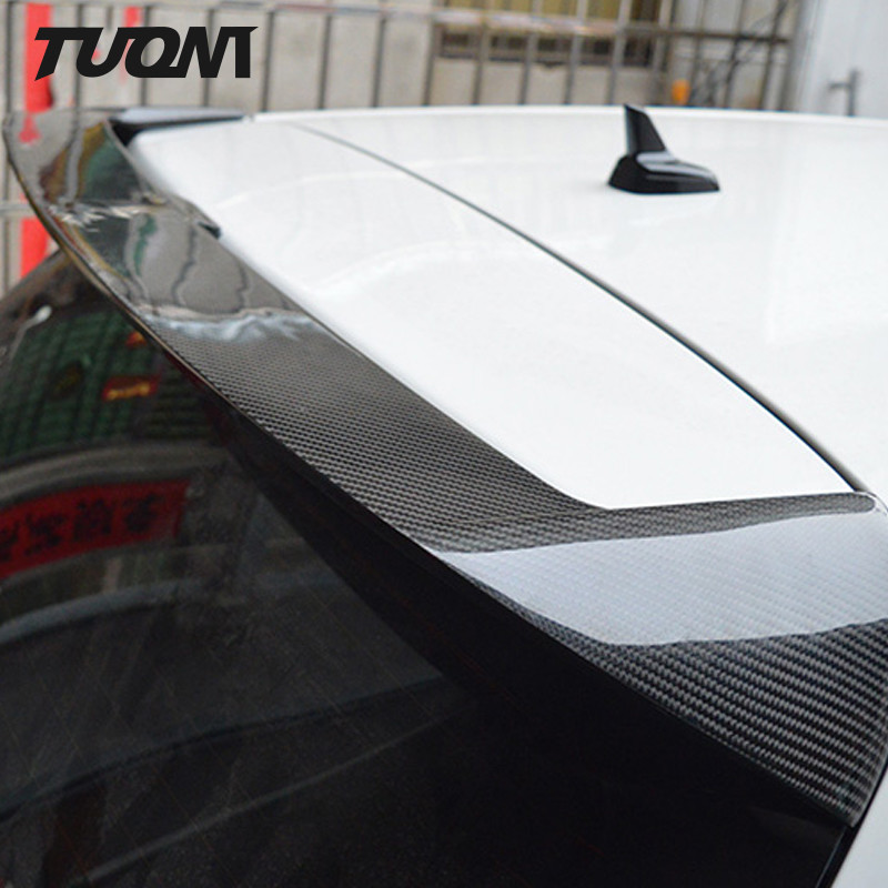 Single Deck Rear Wind Carbon Fiber Car Spoiler For VW Golf 6 6R R - Line Roof