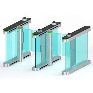 Quality 304 Stainless Steel Tempered Glass Swing Gate Turnstile wholesale