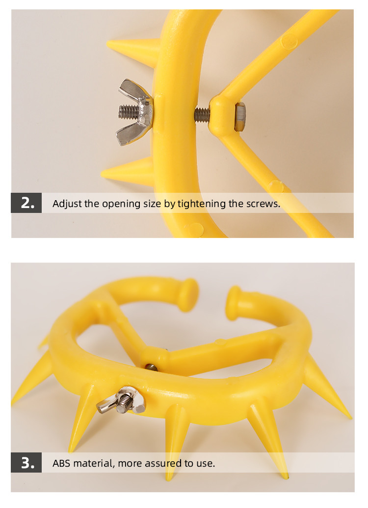 Dairy Farming Adjustable Cattle Weaning Device with ABS and SS304 Screw