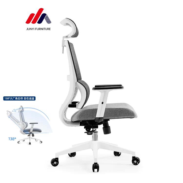 Metal Frame Executive Office Chair Comfortable Mesh Ergonomic PC Chair for Long Hours