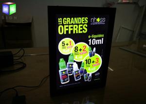 Quality Hotel Magnetic Advertising Light Box Poster Frameless With Acrylic Sheet wholesale