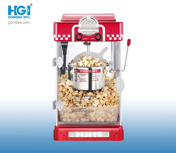 9.8*11*18in Black Classic 2.5 Oz Popcorn Maker Machine Shockproof High Temp