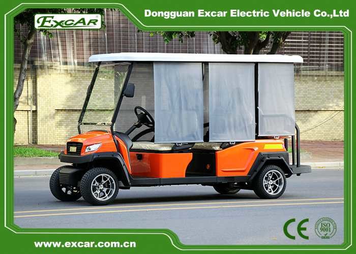 Excar 48V 6 Person Golf Carts , Electric Golf Buggy With Sun Shades