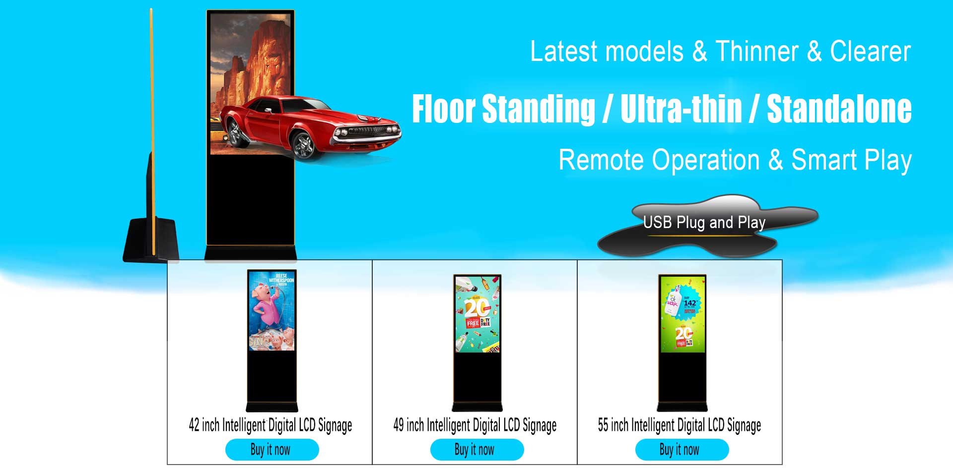 Floor-Standing-Standalone-Digital-LCD-Signage