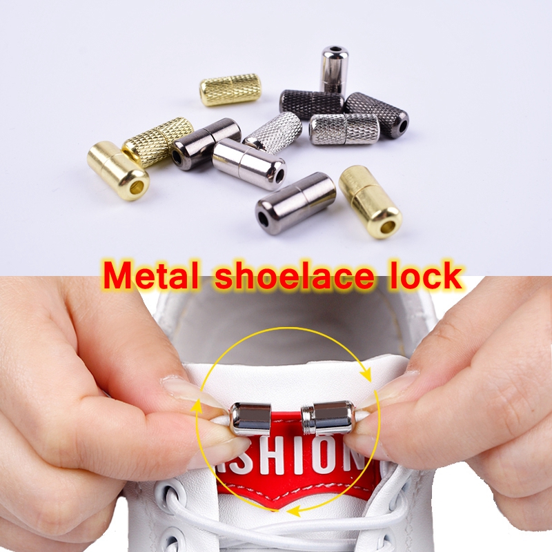 Creative Shoelace Round Double Porous No-Tie Lace Elastic Silicone Shoelace For Child Adult