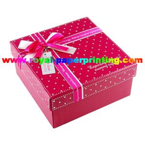 Quality colorful lid and base cosmetic / jewelry paper box printing wholesale