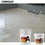 Residential Metallic Epoxy Floor Coating White Effect Produce Marble Luster