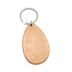 Quality Durability Engraved Wooden Keychain Gift Natural Wood Decoration Piece wholesale