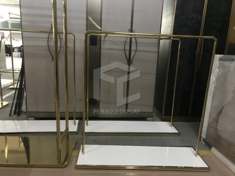 ODM Boutique Women Clothing Shop Display Furniture Racks 5mm Thick