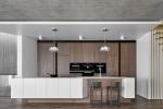 Modern Design Kitchen Cabinet Acrylic Surface Treatment Environmental Friendly