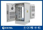 22U Outdoor Telecom Enclosure Weatherproof Electronics Cabinet Customized Power