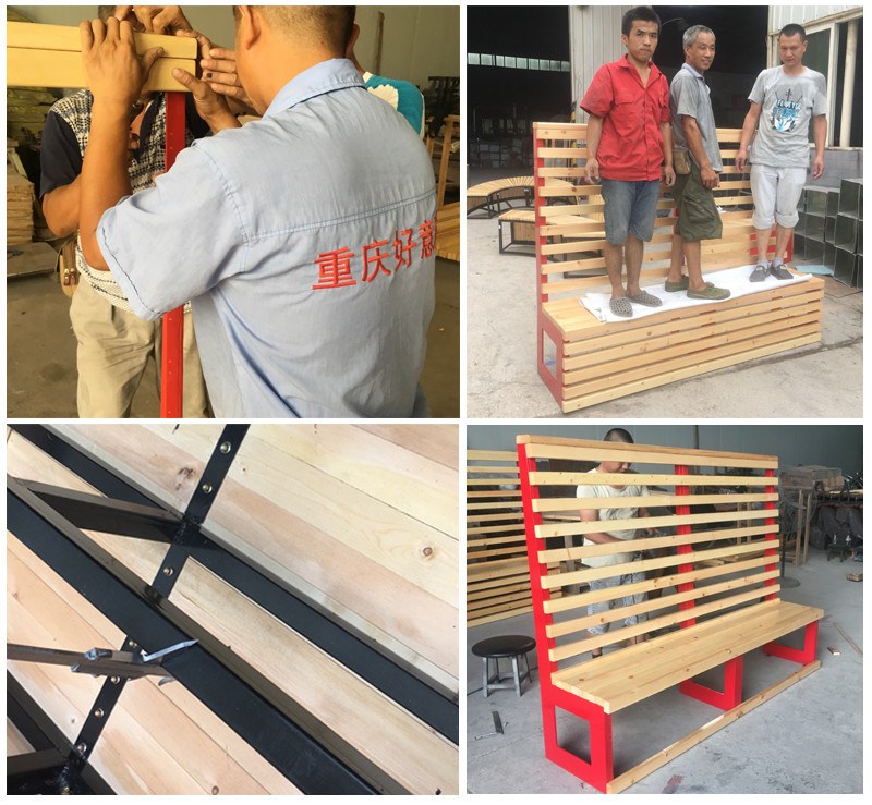 130*70*75cm Picnic Table Bench Set With High Back