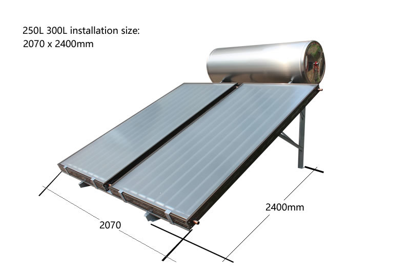 flat plate solar water heater 12