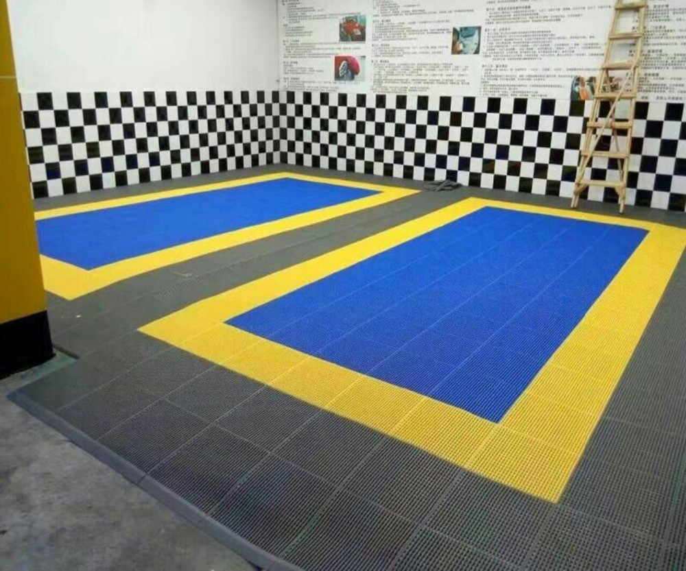 Anti Skidding PP Interlock flooring Outdoor Waterproof Sports Surfaces
