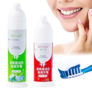 Quality 3 Flavor Press Foam Toothpaste Household For Durable Teeth And Healthy Gums wholesale