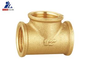 Quality Female X Female X Female Brass Fittings Tee Type DIN259 wholesale