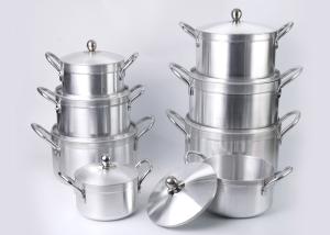 Quality Tempered Glass Lid 6pcs 36cm Aluminium Saucepan Sets wholesale