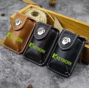 Quality Eco Travel Folding Portable Sunglass Case Holder Handmade Leather wholesale