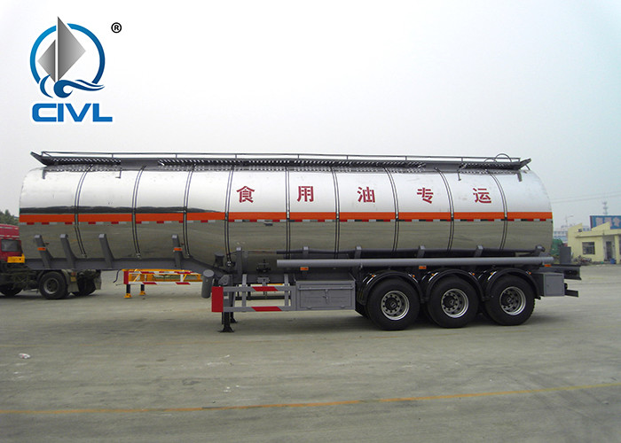 ABS Semi Trailer Trucks Volume 50m3 With Fuwa Axles JOST Support Leg , Max.Loading 30000kgs