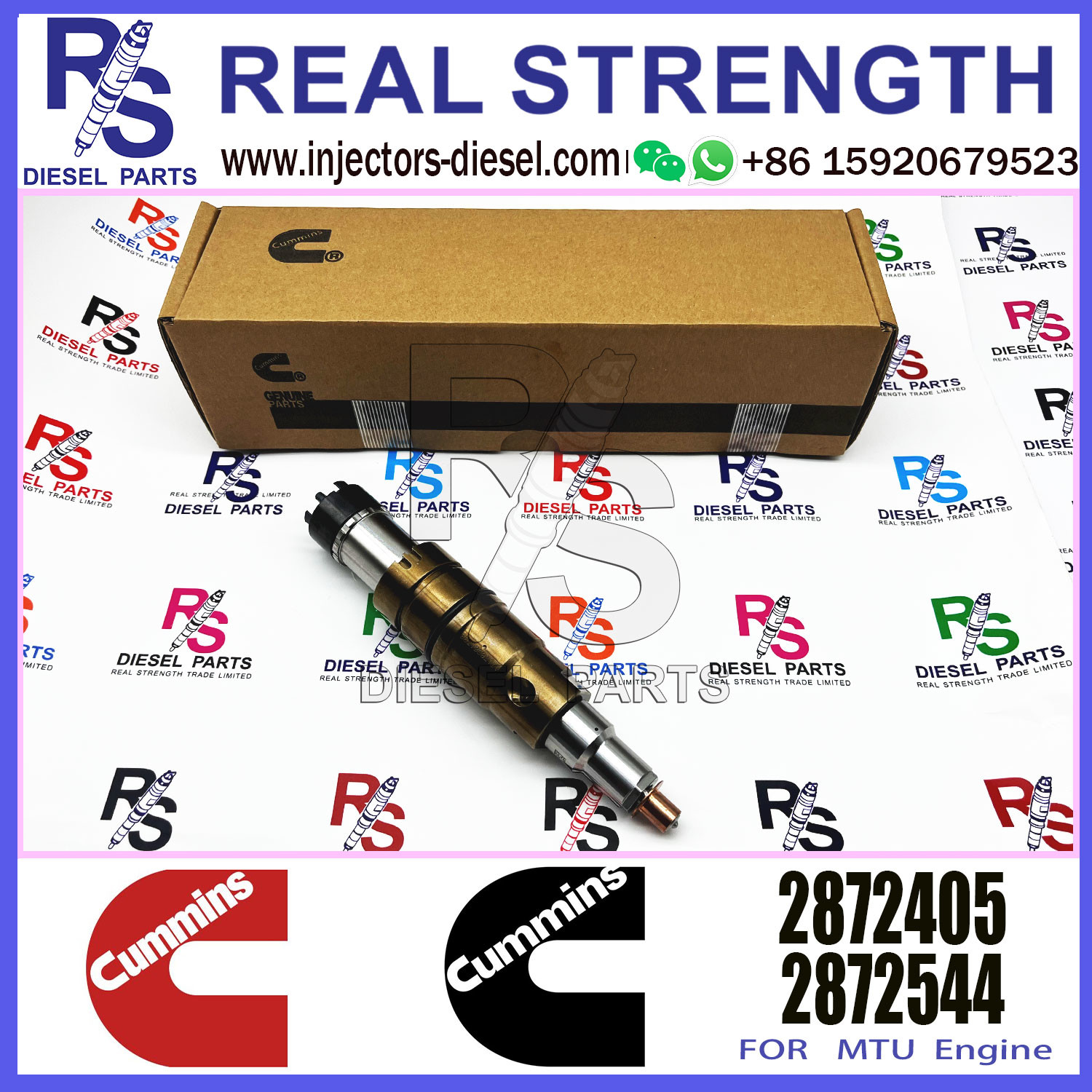 Fuel Injector Assembly 2872544 2086663 2057401 2872405 203183 Common Rail Injector