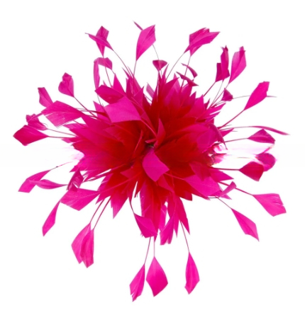15x15cm Goose Millinery Feather Flowers Feather Mounts With Wire Accessory Pattern Dyed