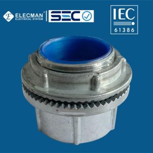 Quality IEC 61386 Zinc Rigid Water Tight Conduit Hub With Insulated Throat wholesale