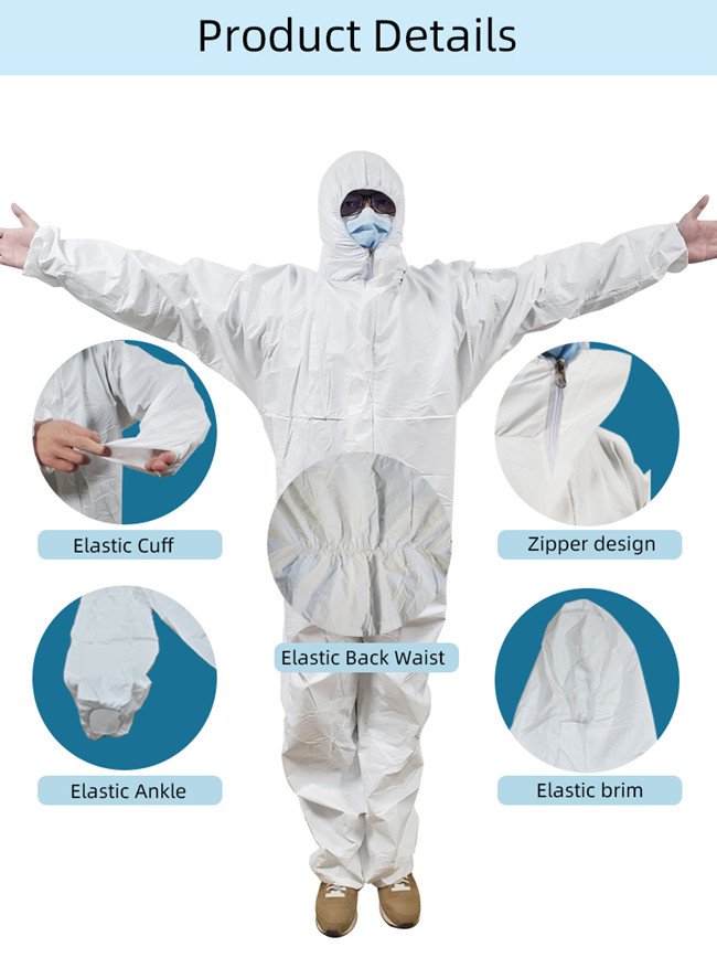 Anti Virus / Bacterial PP Disposable Isolation Gown CE / FDA Approval