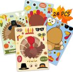 Hot Melt Adhesive Festive Stickers Halloween Pumpkin Stickers Maple Leaf