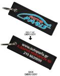Travel Gifts Embroidered Key Tags Handmade Embroidered Fabric Keychain