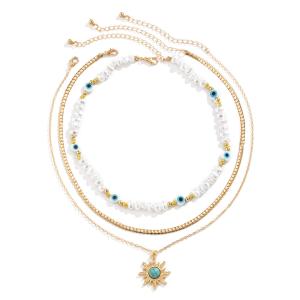 Quality Practical Luxury Ladies Fancy Necklace Portable For Wedding Party wholesale