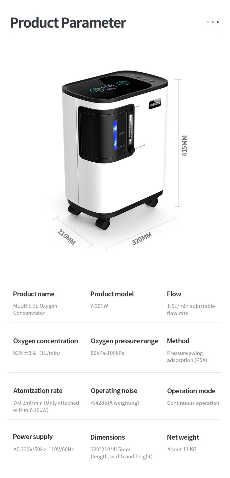 3L Portable Medical Oxygen Concentrator For The Elderly And Children
