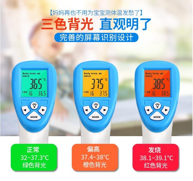 Non Contact Infrared Temperature Gun / Ir Thermometer Non Contact Forehead Thermometer