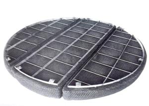 Quality 80mm High Oil Gas Separator Mesh Pad Demister For Solvent Recovery wholesale