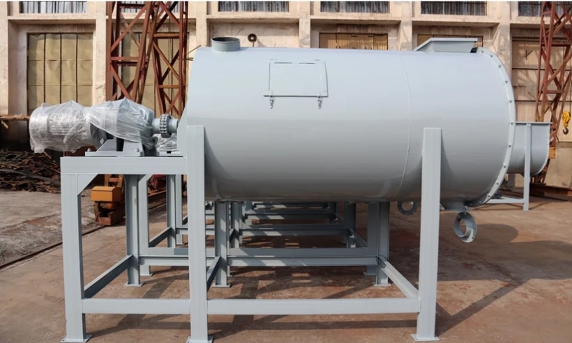 Continuous Horizontal Batch Mixer Spiral Belt Horizontal Powder Mixer Blender