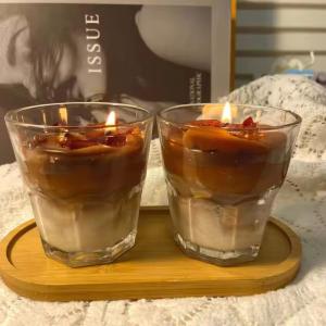Quality Creative Birthday Gift INS Latte Handmade Coffee Soy Wax Scented Candle wholesale