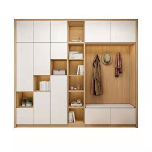 Quality Customized ISO Laminate Wooden Shoes Rack Storage Particle Board wholesale