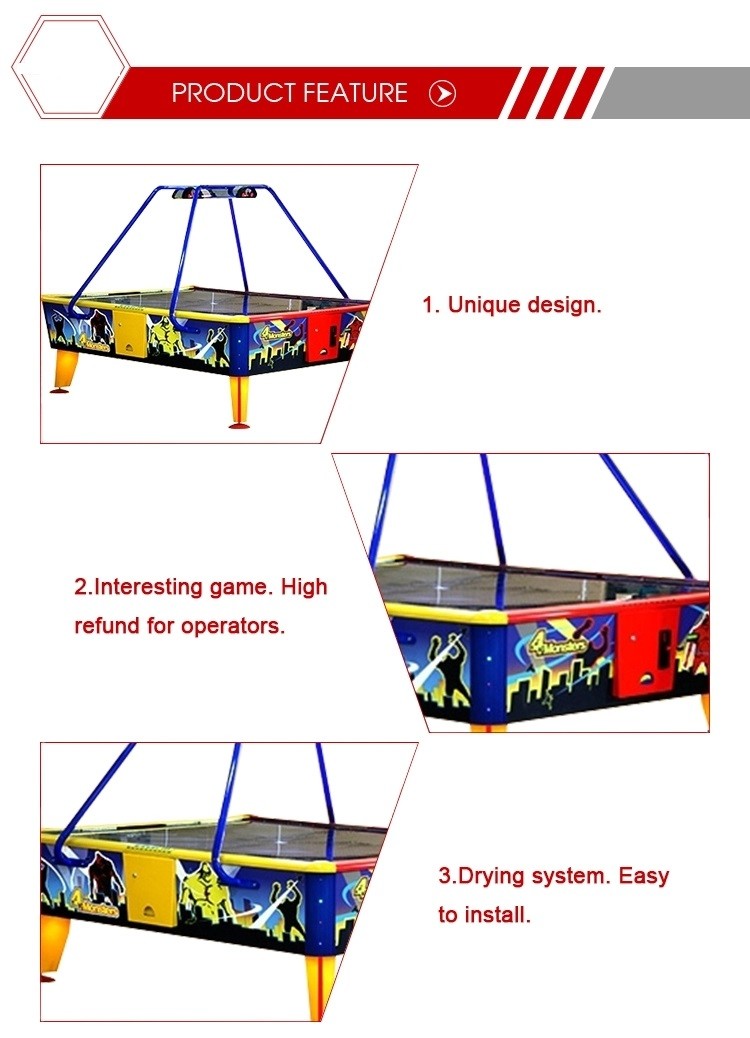 4 Players Air Hockey Arcade Machine For Entertainment Center