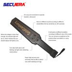 Handheld Metal Detector, Gold Century GC1001 For Body Security Checking Handheld