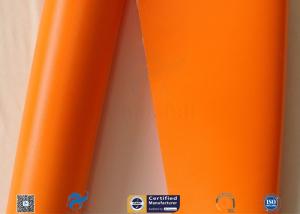 Quality 470gsm Thermal Insulation Materials Orange Silicone Coated Fiberglass Cloth wholesale