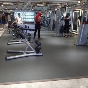 Quality Antislip Gym Rubber Flooring Relle Weight Room Flooring 1.5mm 3.0mm Thickness wholesale