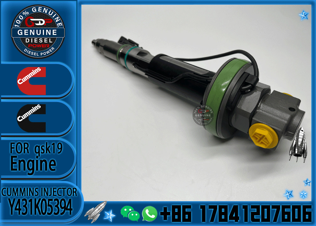 Brand New Common Rail Diesel Fuel Injector Y431K05394 0986435615 For Cummins QSK19 QSK38 QSK60