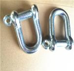 Galvanized Surface D Type Shackle / Commercial Shackles 4.8mm - 75mm Size